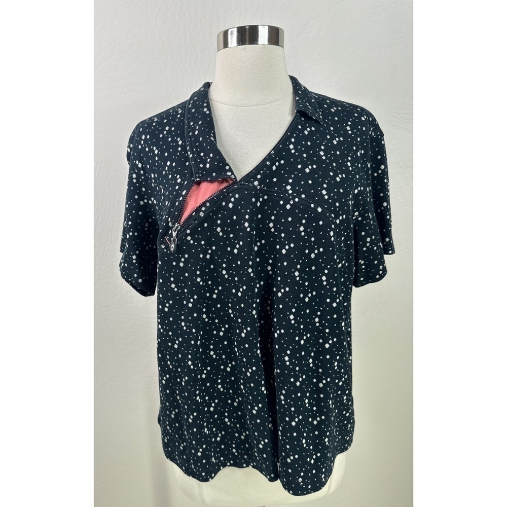 Jamie Sadock Polka Dot Pattern Short Sleeve Top